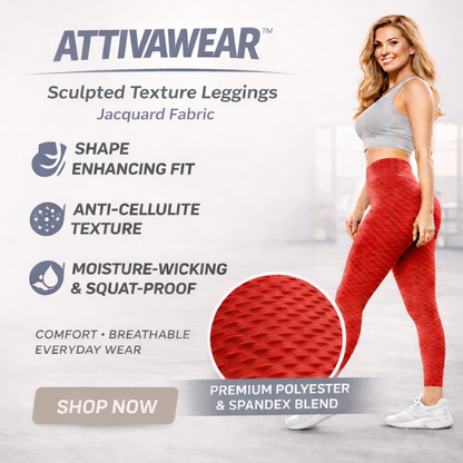 Sculpted Texture Leggings - Jacquard Fabrics